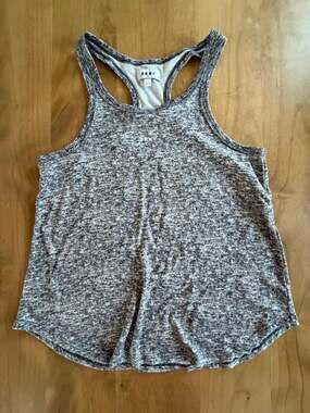 DKNY Women's Racerback Tank Top Gray Marled Size S